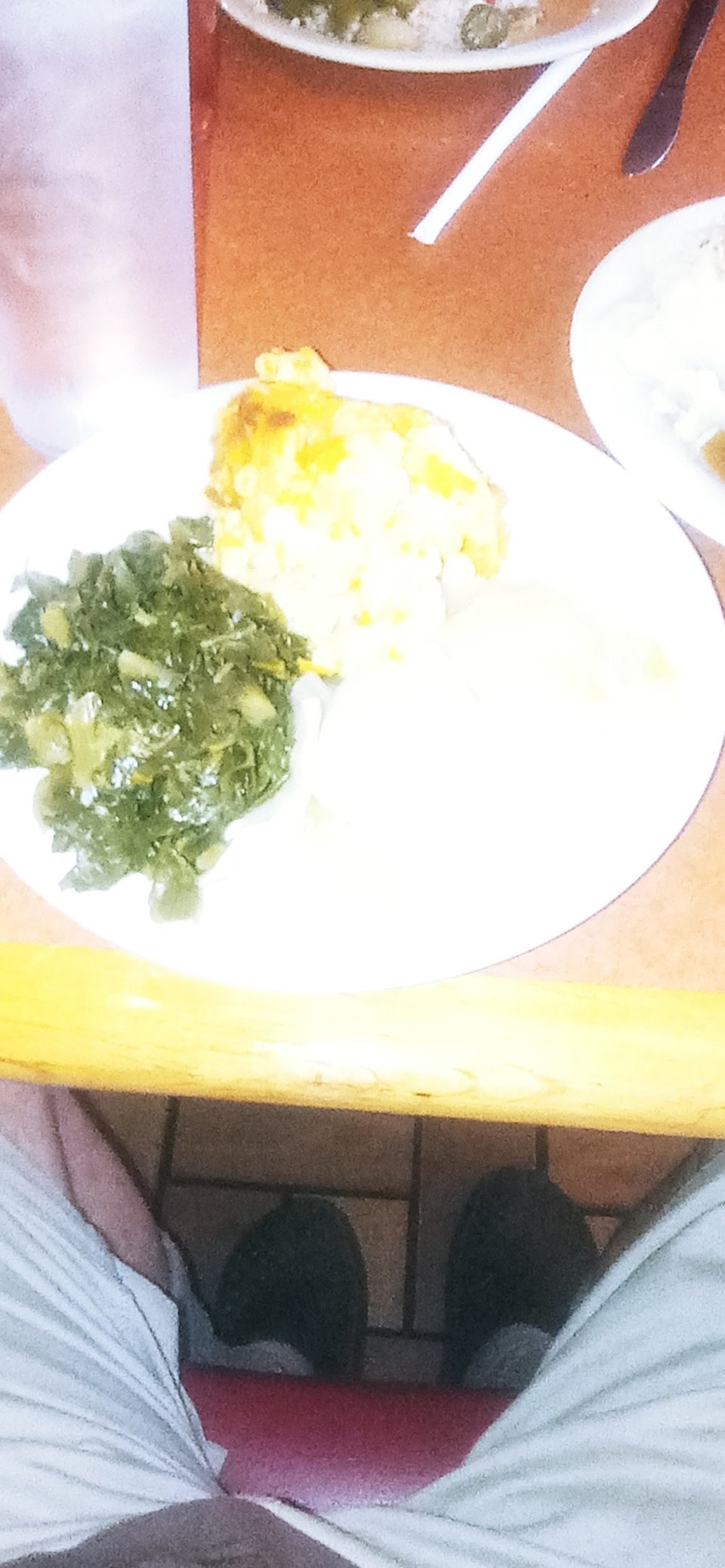 Collard Greens Mac&Cheese Cooked Cabbage