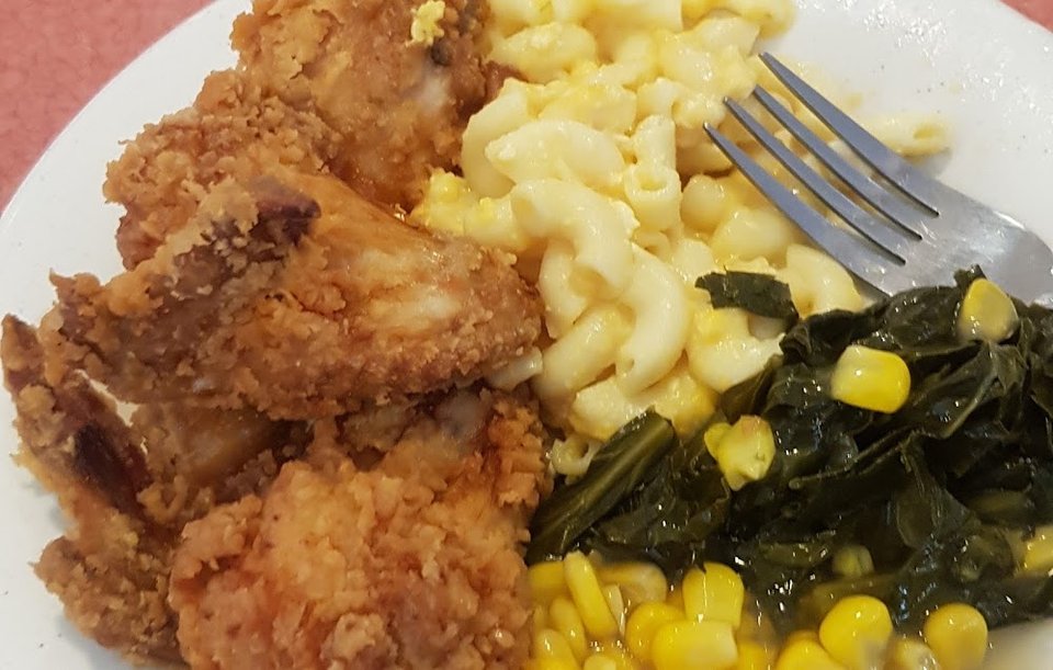 Fried Chicken and Corn