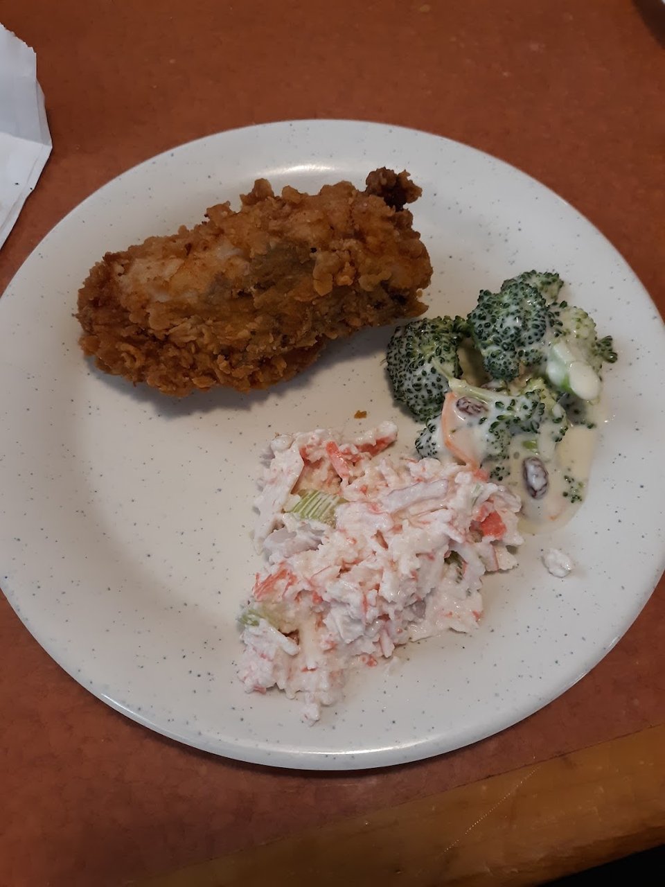 Broccoli Salad Seafood Salad Fried Chicken