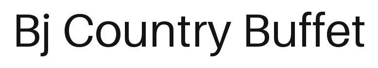 Bj Country Buffet